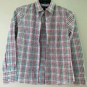 Lands' End Plaid Blouse